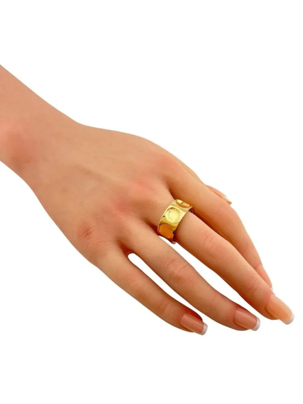 Louis Vuitton Grand Bague Empreinte Ring 18k Gold